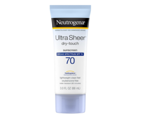 Neutrogena Ultra Sheer SPF 70 Sunscreen Lotion: Dry-Touch, Non-Greasy, Water Resistant Formula - 3oz (1 Pack) - Broad Spectrum Protection for Ultimate Skin Care