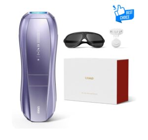 Ulike Air 10 IPL Laser Hair Removal Device Unisex, Home Use, 65°F Ice-Cool, Dual Lights, Skin Sensing Technology & SHR Mode for Smooth, Nearly Painless & Durable Hair-free Skin